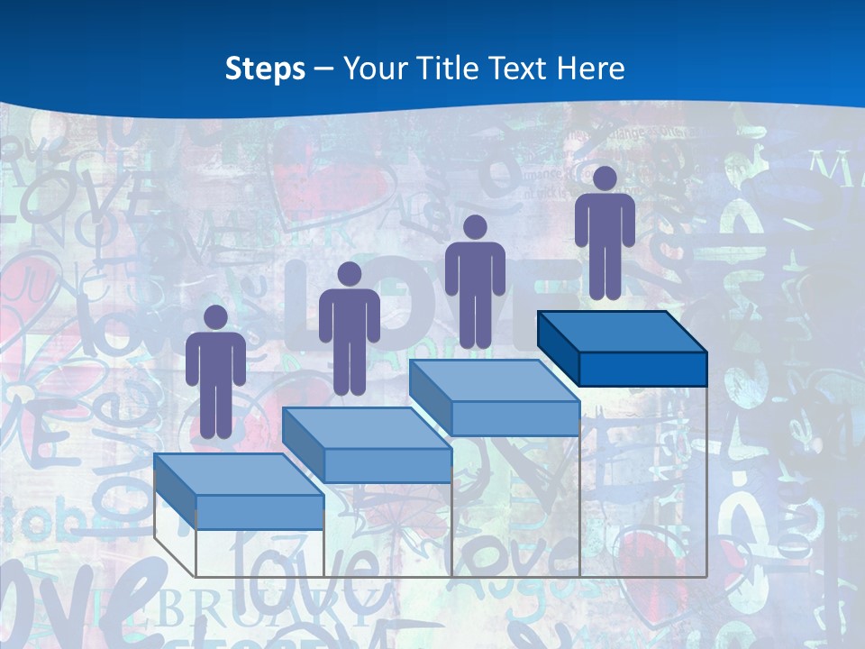 Graffiti Wallpaper Love PowerPoint Template