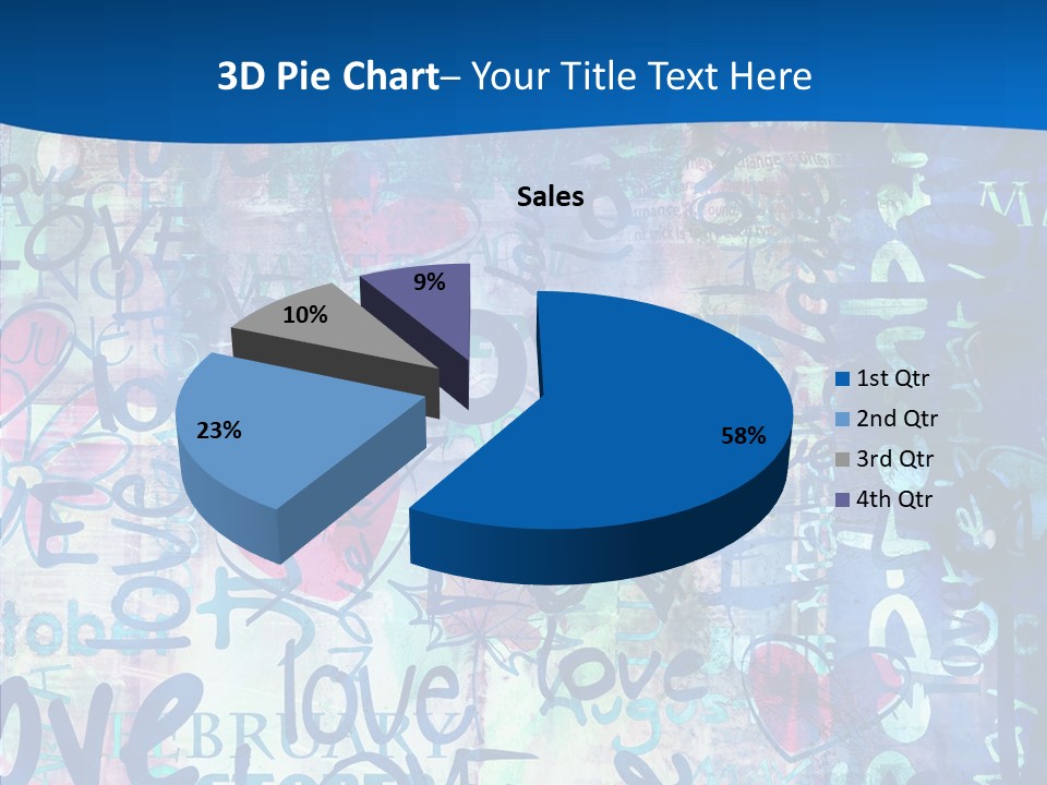 Graffiti Wallpaper Love PowerPoint Template