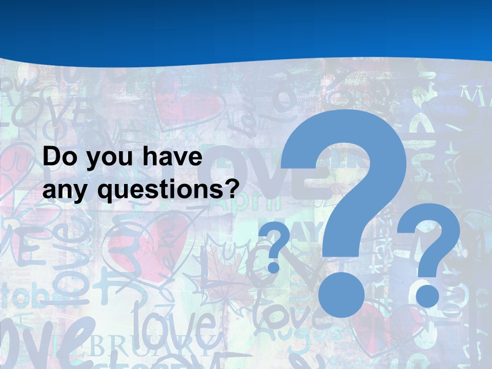 Graffiti Wallpaper Love PowerPoint Template