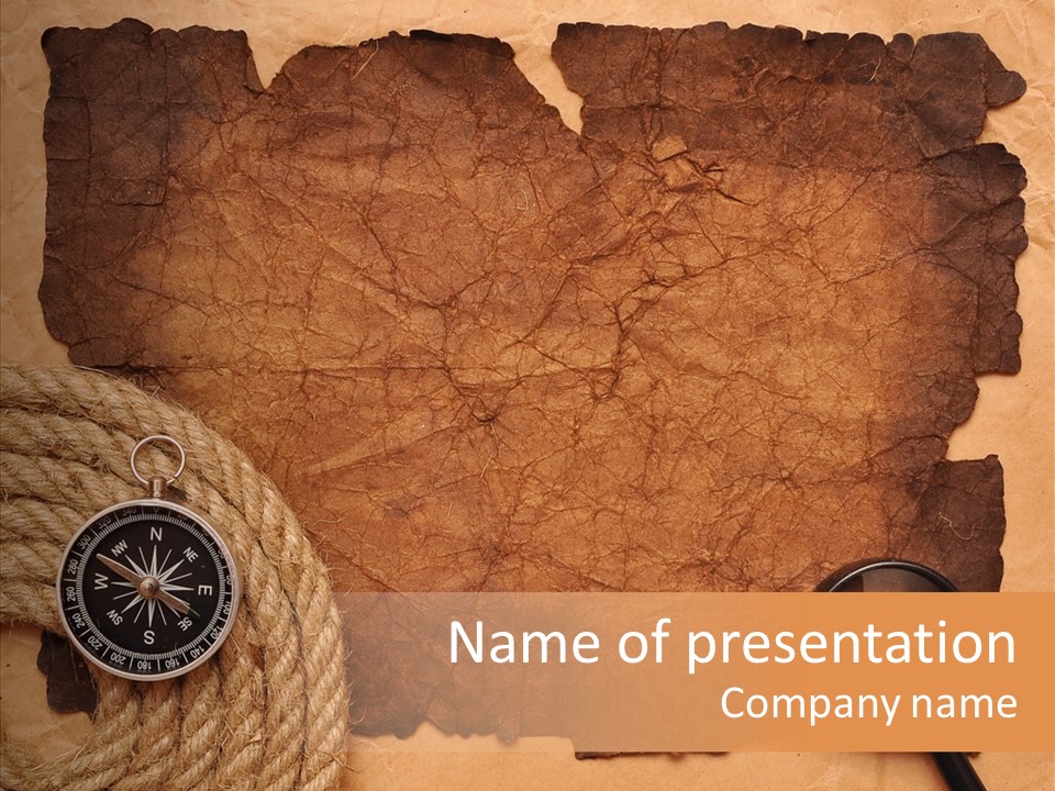 Drawing Grunge Twine PowerPoint Template