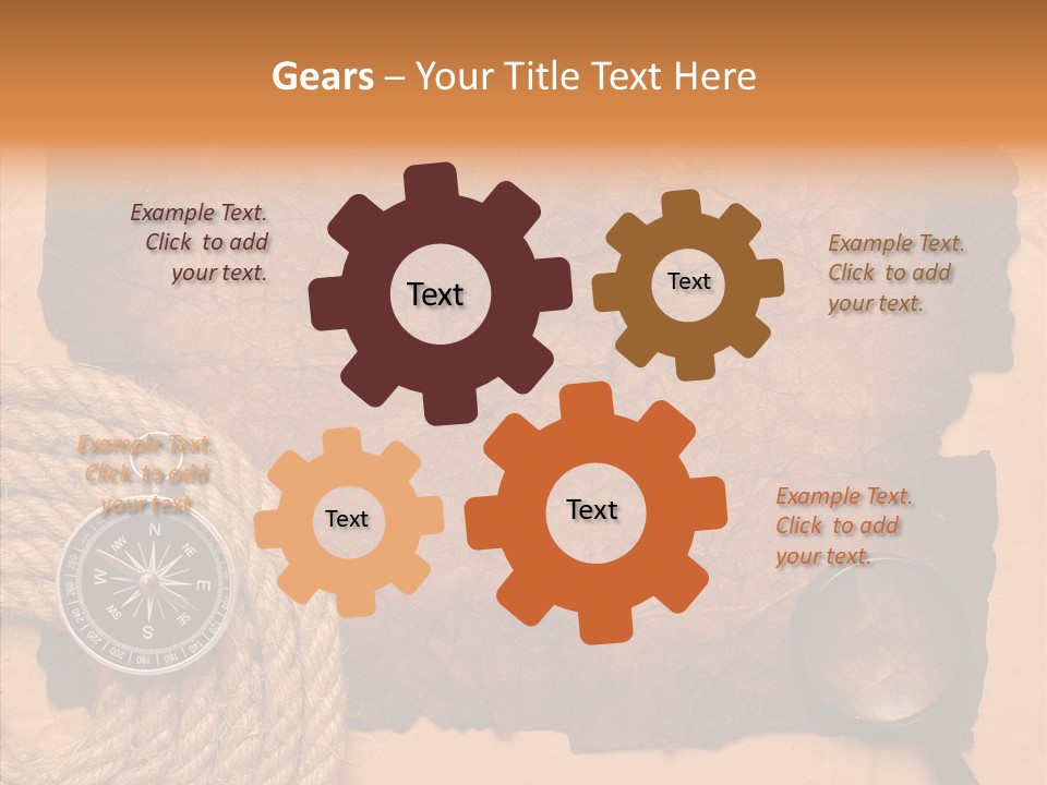 Drawing Grunge Twine PowerPoint Template