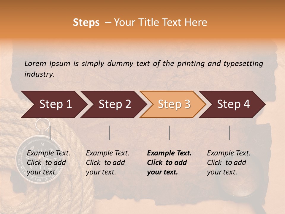 Drawing Grunge Twine PowerPoint Template
