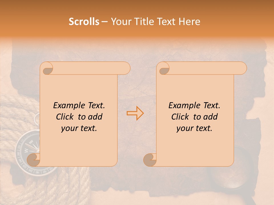 Drawing Grunge Twine PowerPoint Template