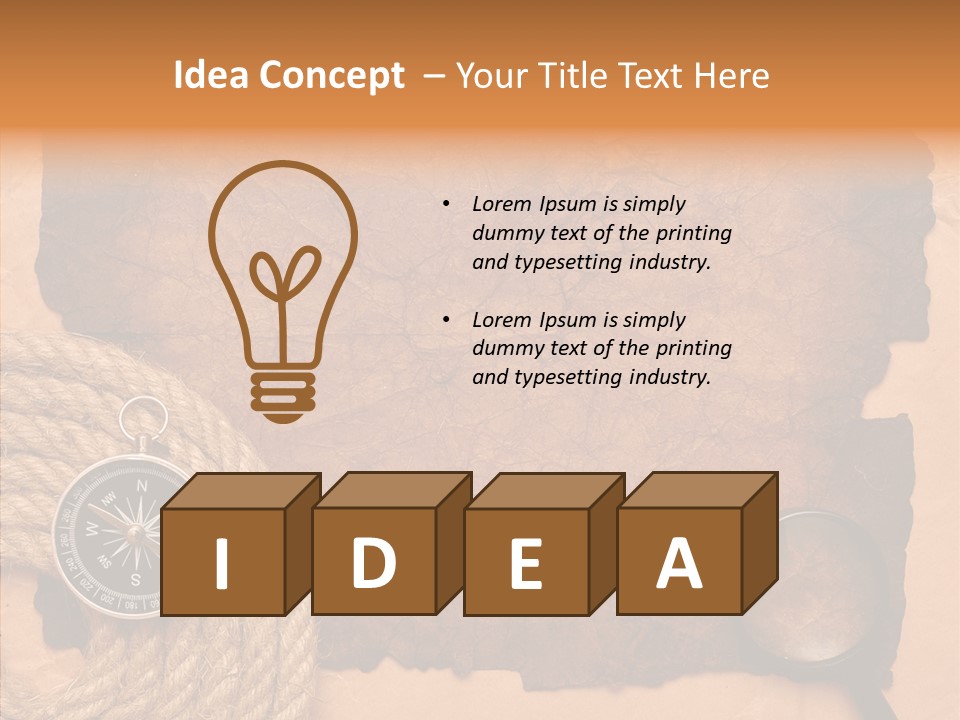 Drawing Grunge Twine PowerPoint Template