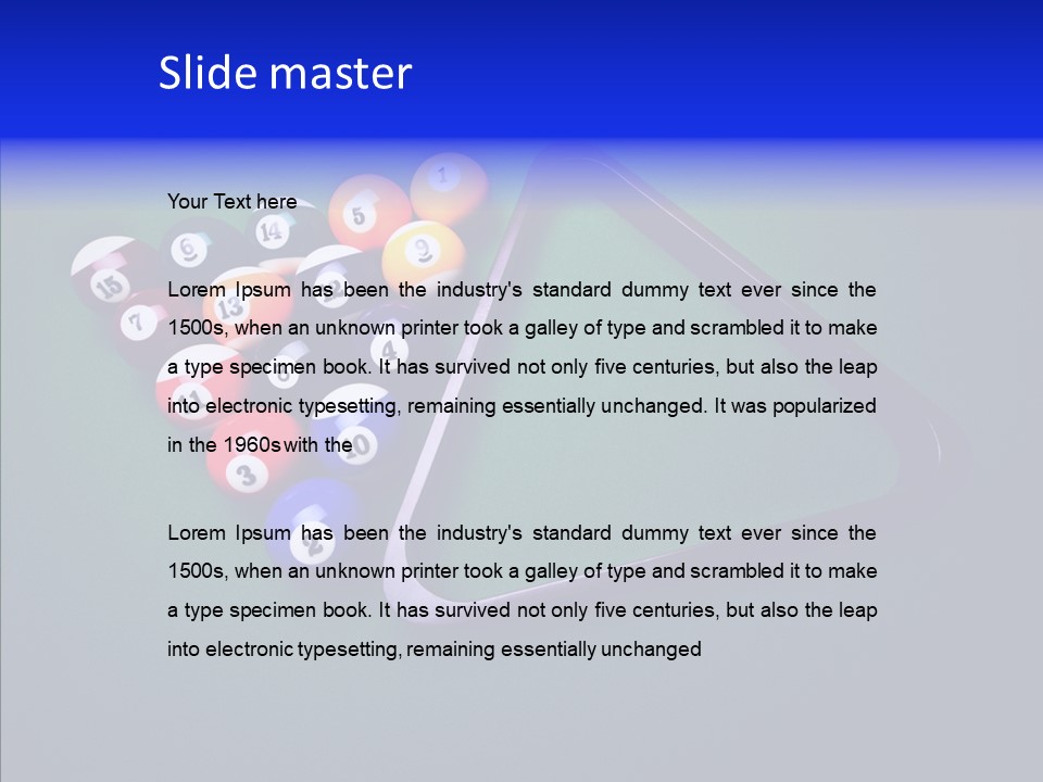 Biliardo PowerPoint Template