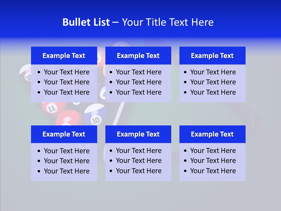 Biliardo PowerPoint Template