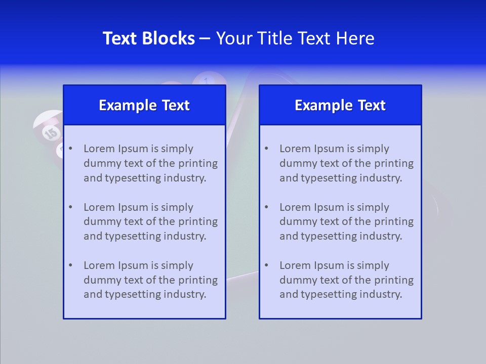 Biliardo PowerPoint Template