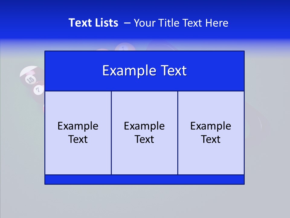 Biliardo PowerPoint Template
