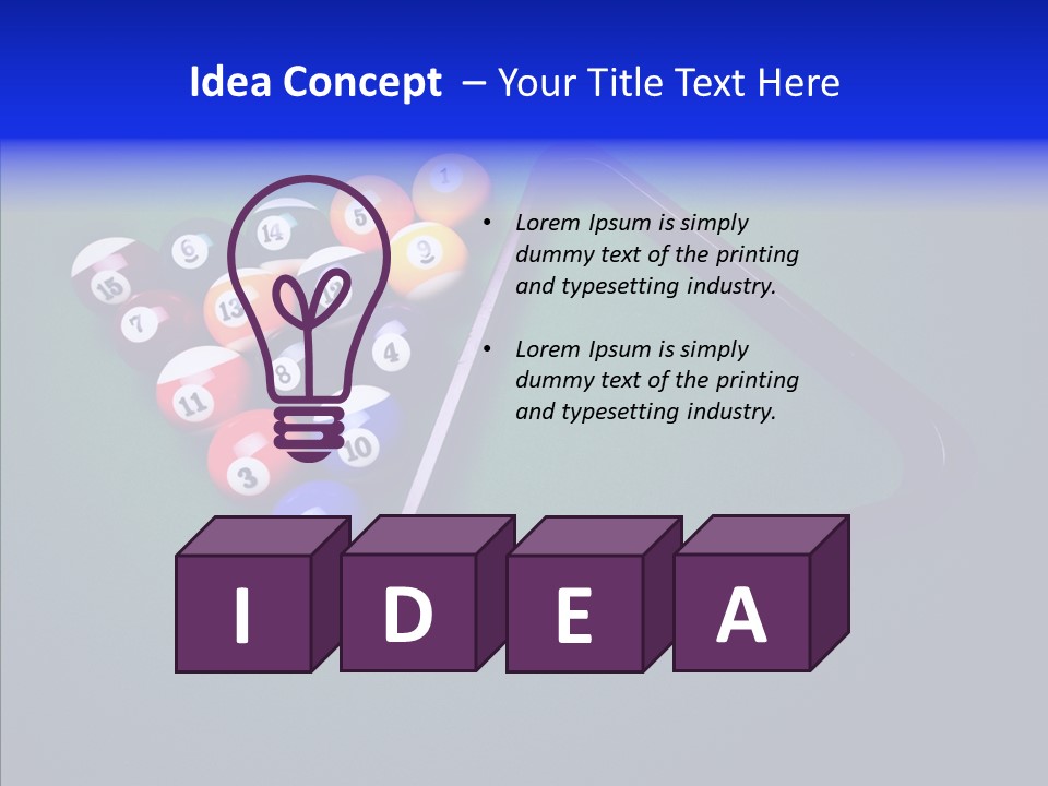 Biliardo PowerPoint Template