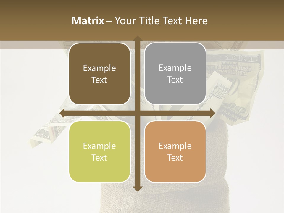 Sack Of Money PowerPoint Template