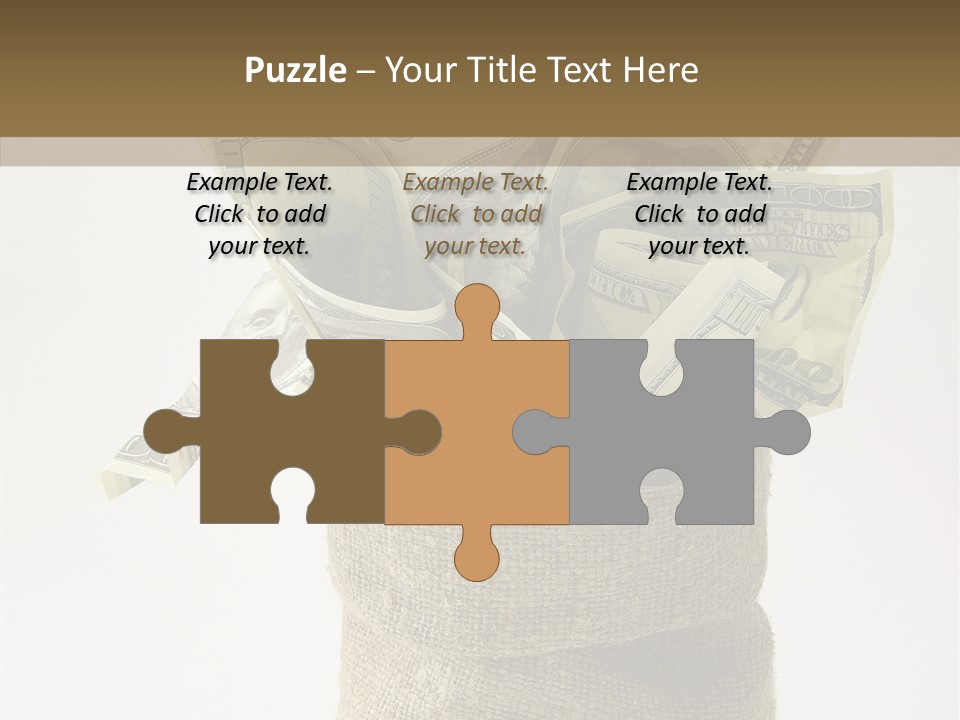 Sack Of Money PowerPoint Template