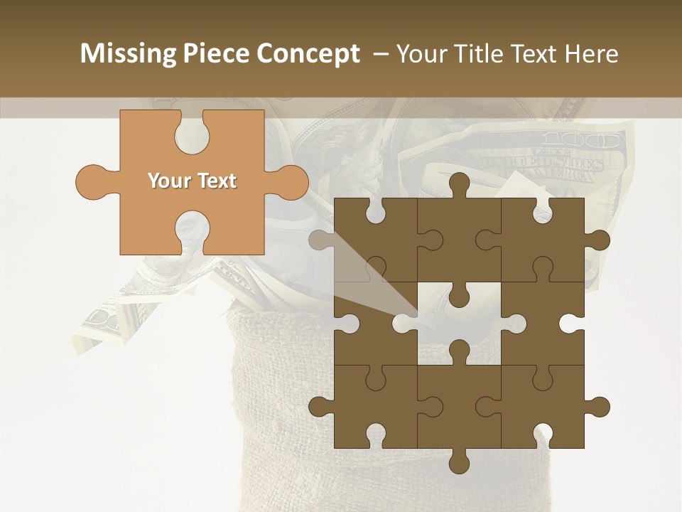 Sack Of Money PowerPoint Template