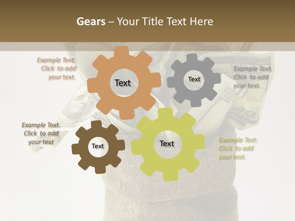 Sack Of Money PowerPoint Template