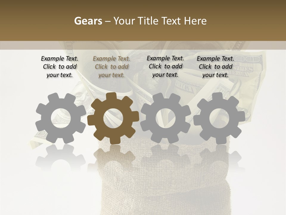 Sack Of Money PowerPoint Template