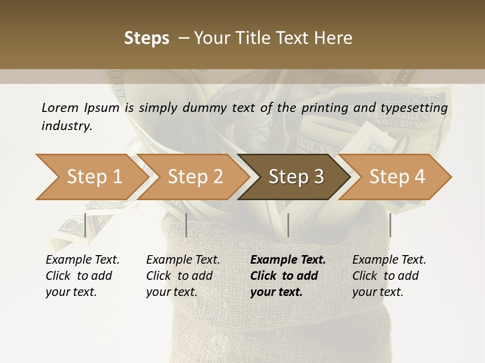 Sack Of Money PowerPoint Template