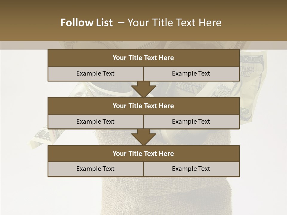 Sack Of Money PowerPoint Template