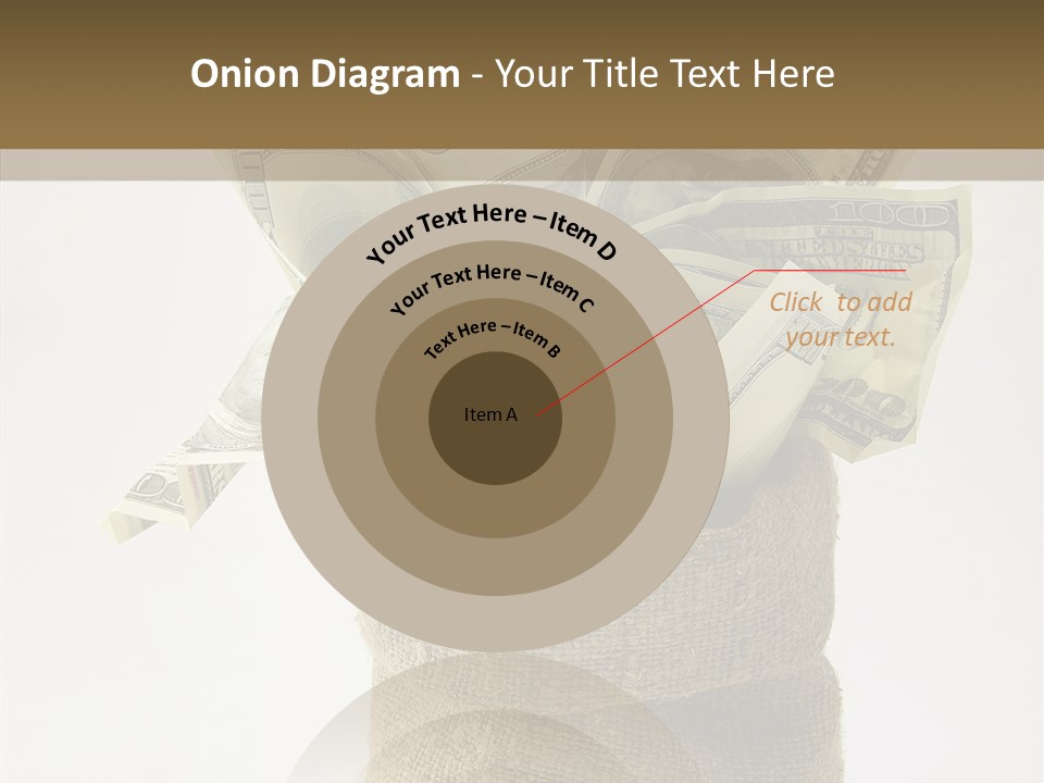 Sack Of Money PowerPoint Template