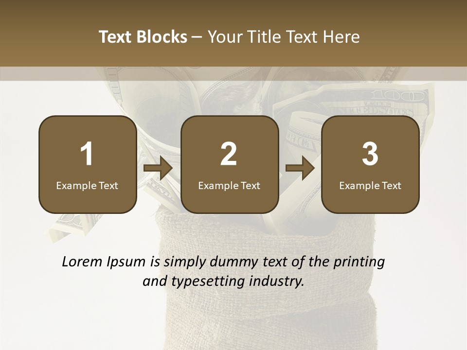Sack Of Money PowerPoint Template