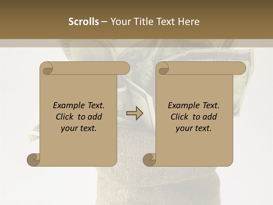 Sack Of Money PowerPoint Template