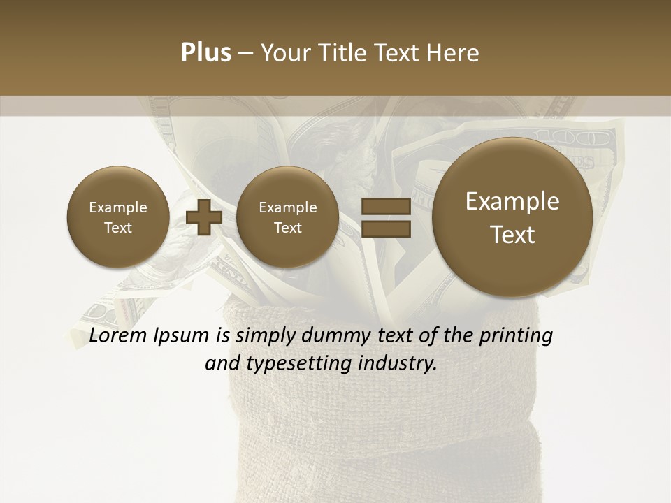 Sack Of Money PowerPoint Template