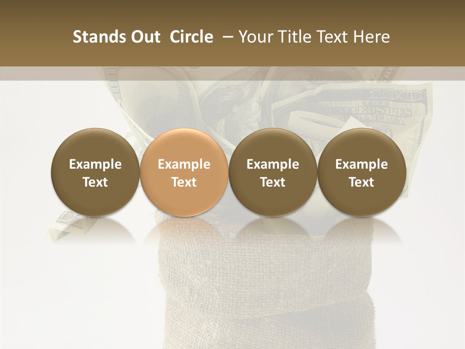 Sack Of Money PowerPoint Template