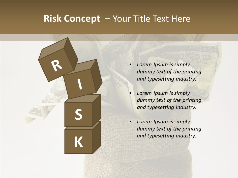 Sack Of Money PowerPoint Template