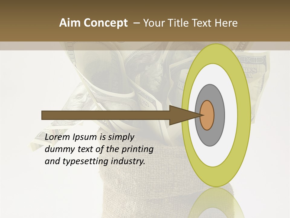 Sack Of Money PowerPoint Template