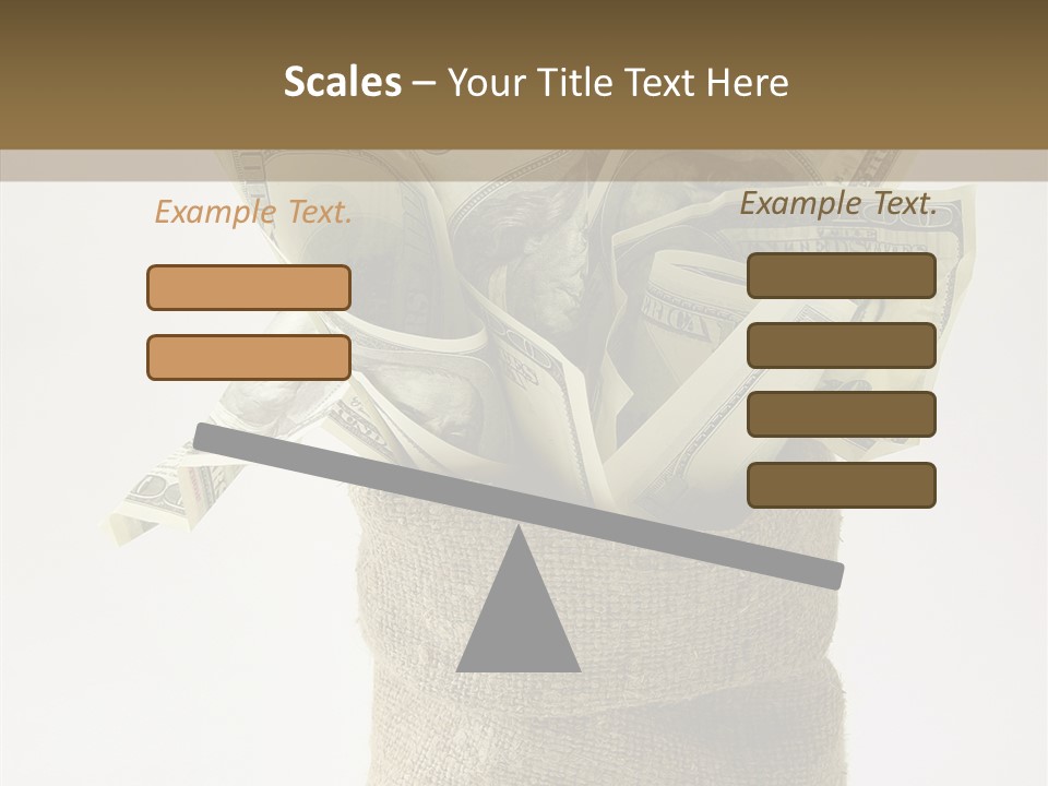 Sack Of Money PowerPoint Template