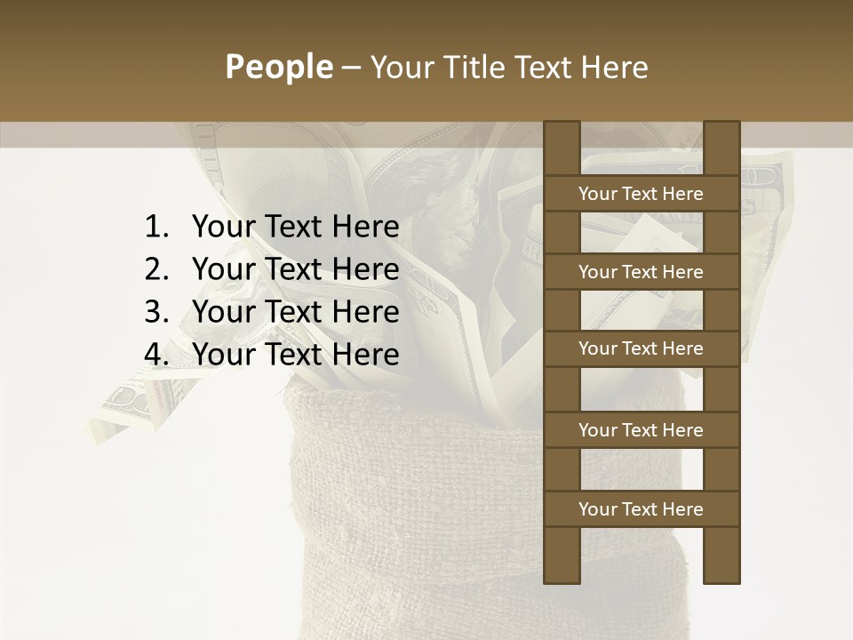 Sack Of Money PowerPoint Template