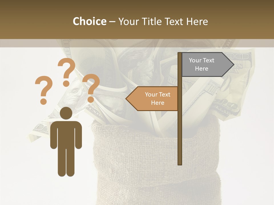 Sack Of Money PowerPoint Template