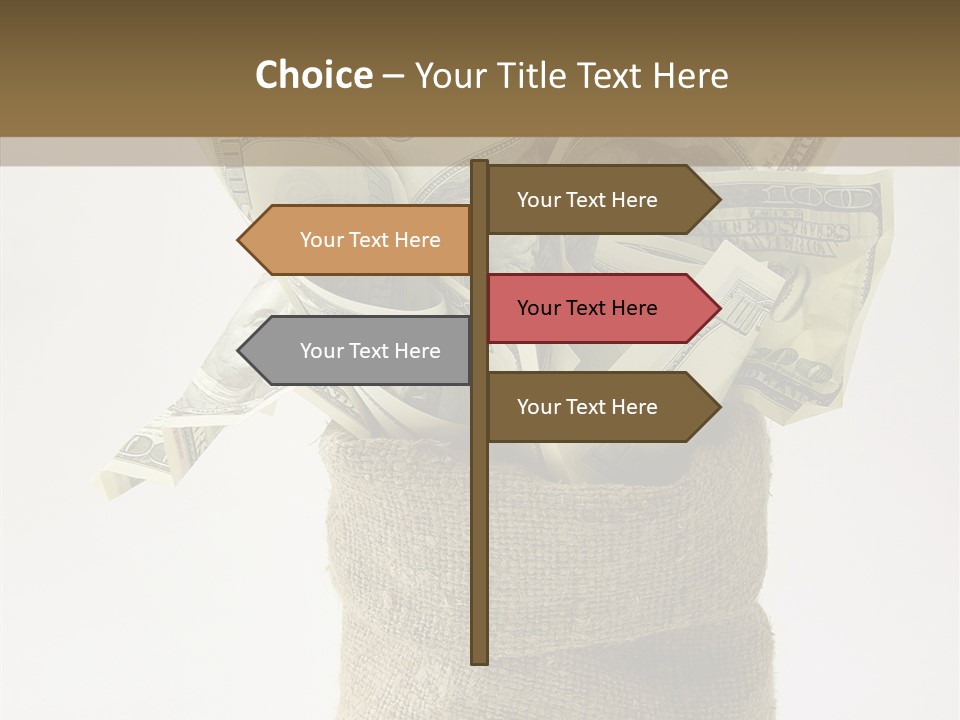 Sack Of Money PowerPoint Template