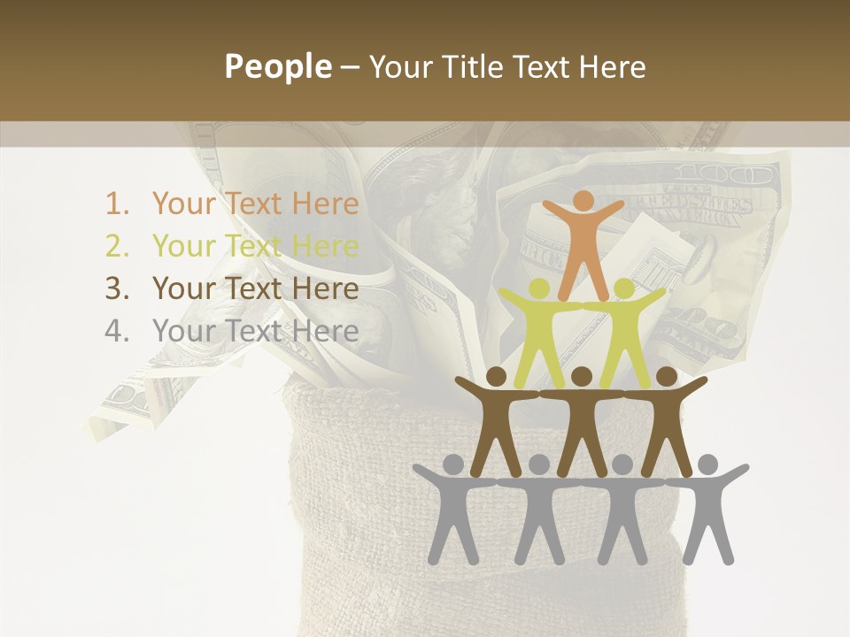 Sack Of Money PowerPoint Template