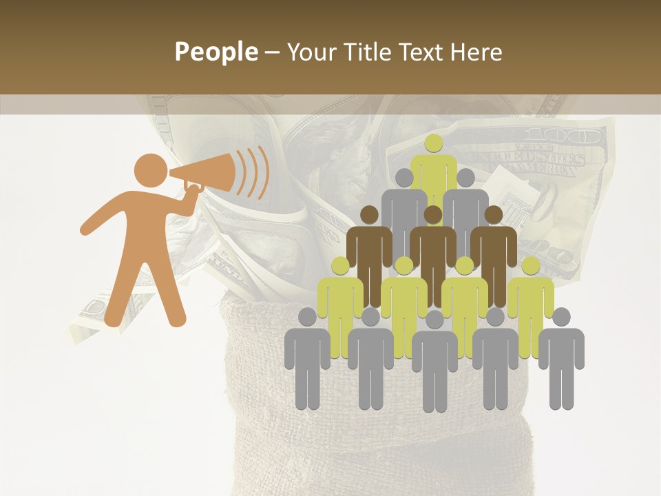 Sack Of Money PowerPoint Template