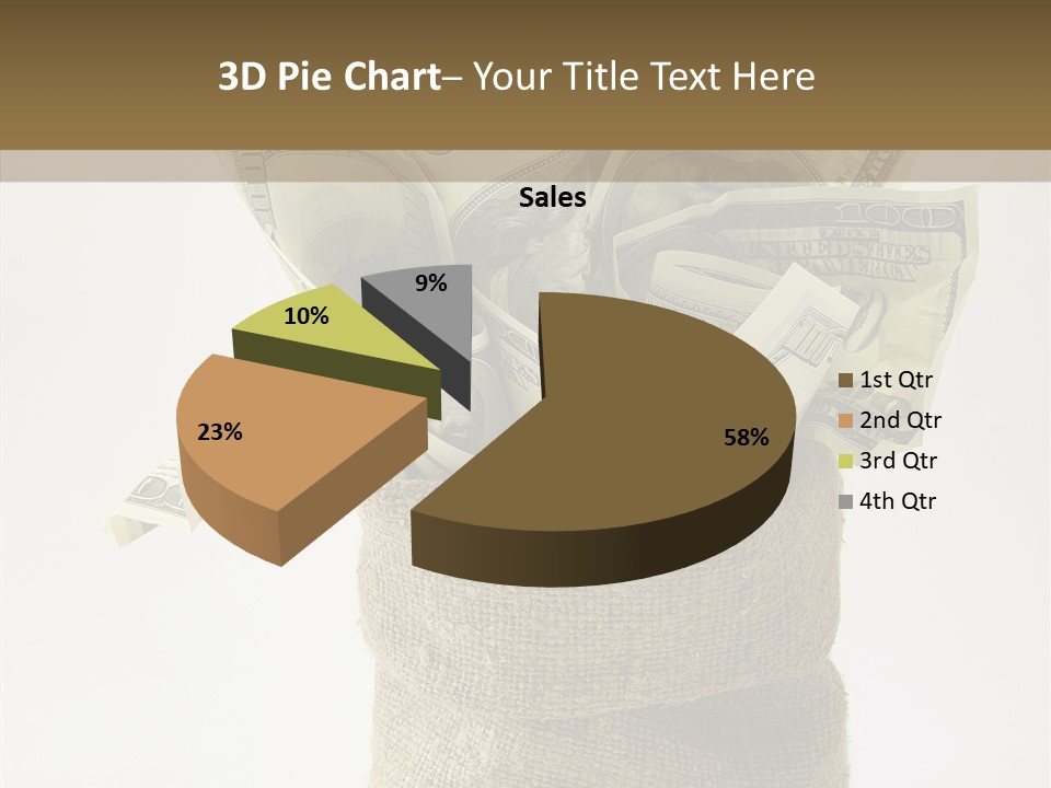 Sack Of Money PowerPoint Template