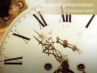 Time Passing Dial PowerPoint Template
