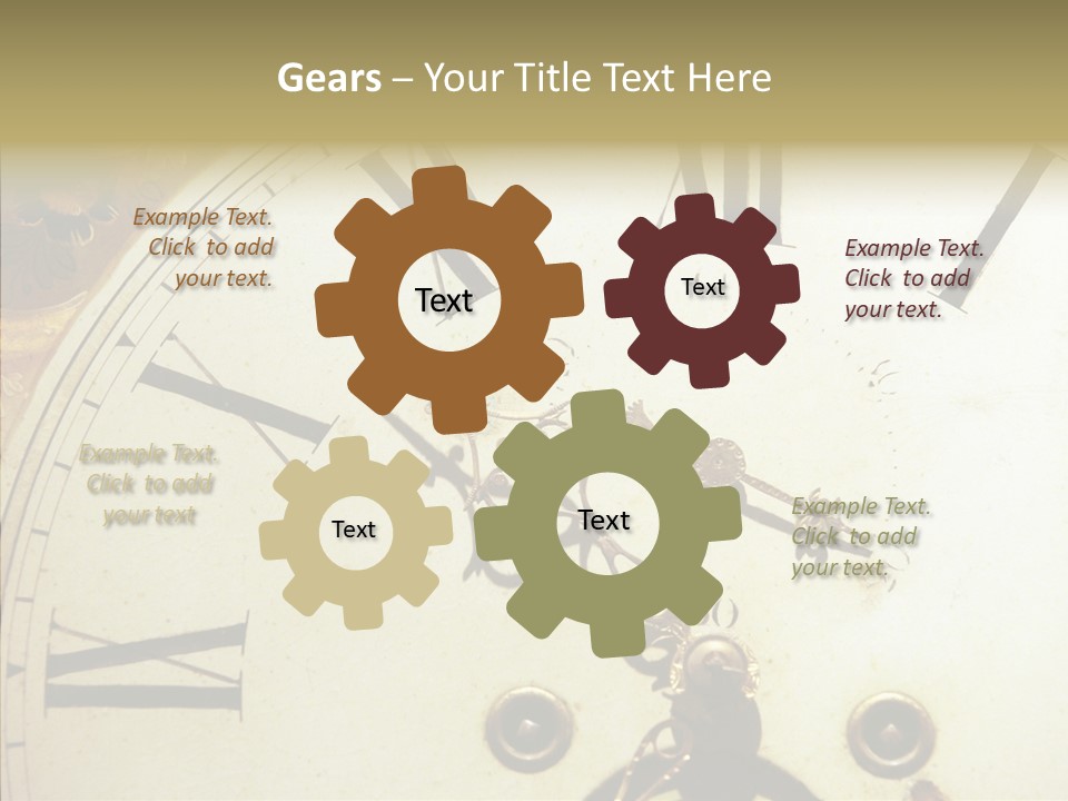 Time Passing Dial PowerPoint Template