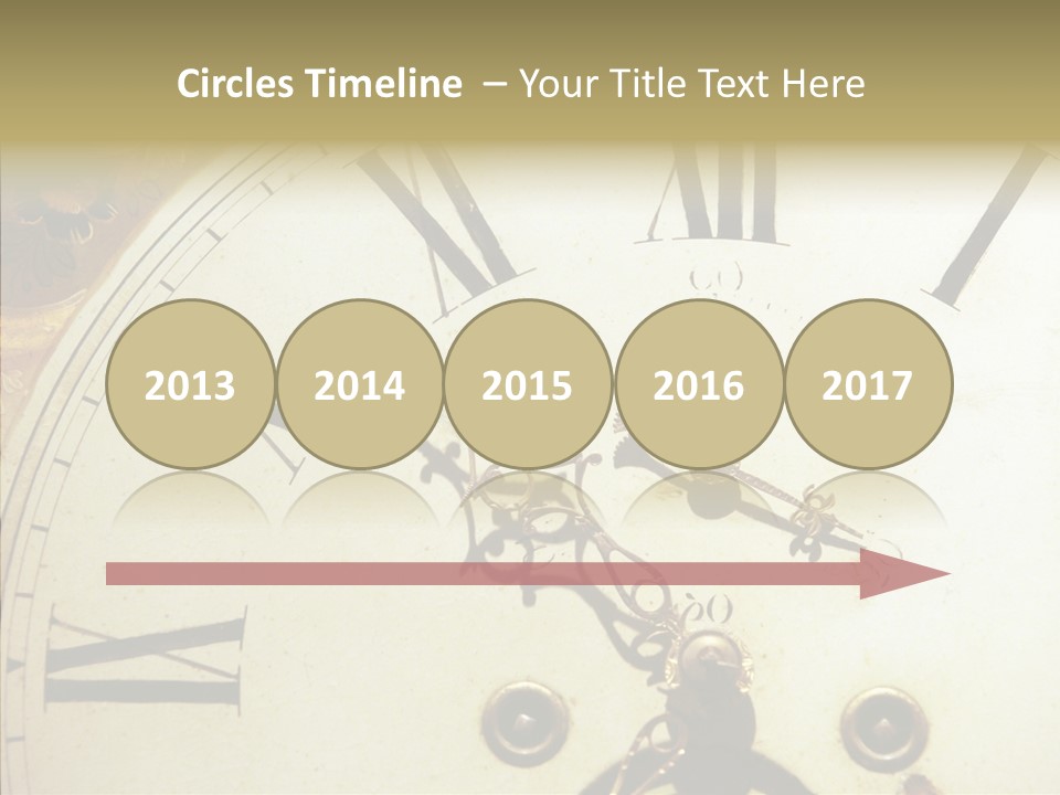 Time Passing Dial PowerPoint Template