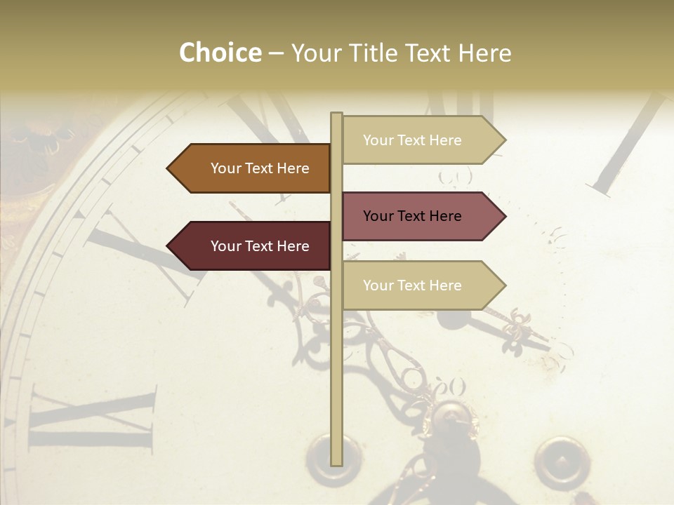 Time Passing Dial PowerPoint Template