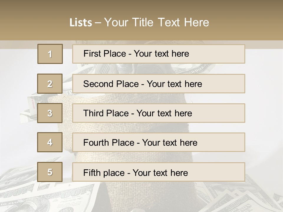 Reserve Bankroll Resources PowerPoint Template