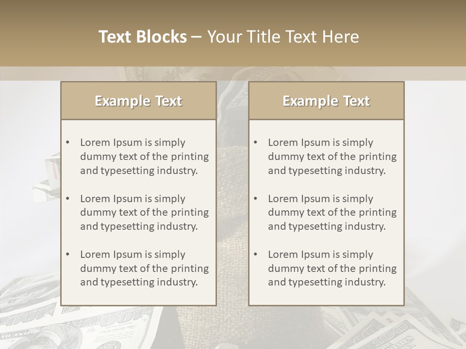 Reserve Bankroll Resources PowerPoint Template