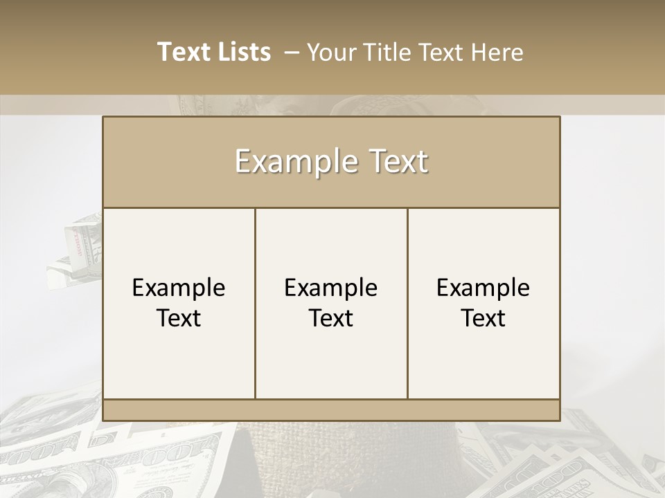 Reserve Bankroll Resources PowerPoint Template