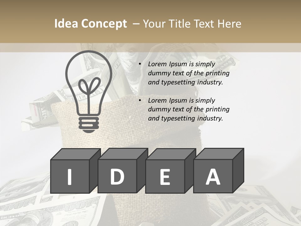 Reserve Bankroll Resources PowerPoint Template