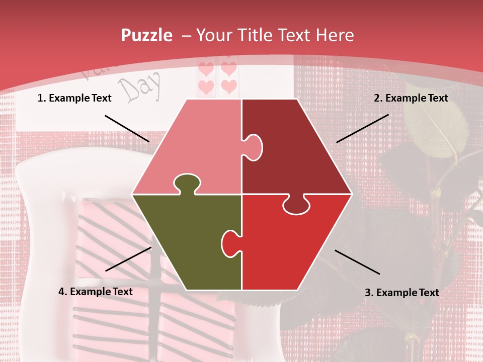 Color Valentine Bow PowerPoint Template