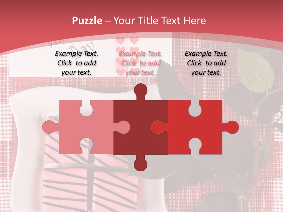 Color Valentine Bow PowerPoint Template