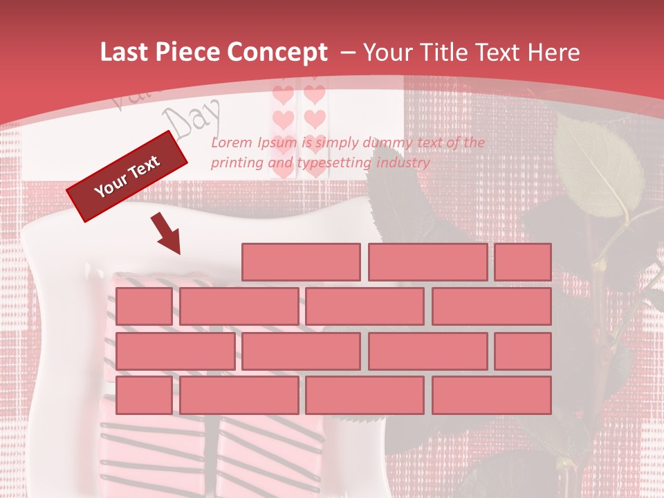 Color Valentine Bow PowerPoint Template