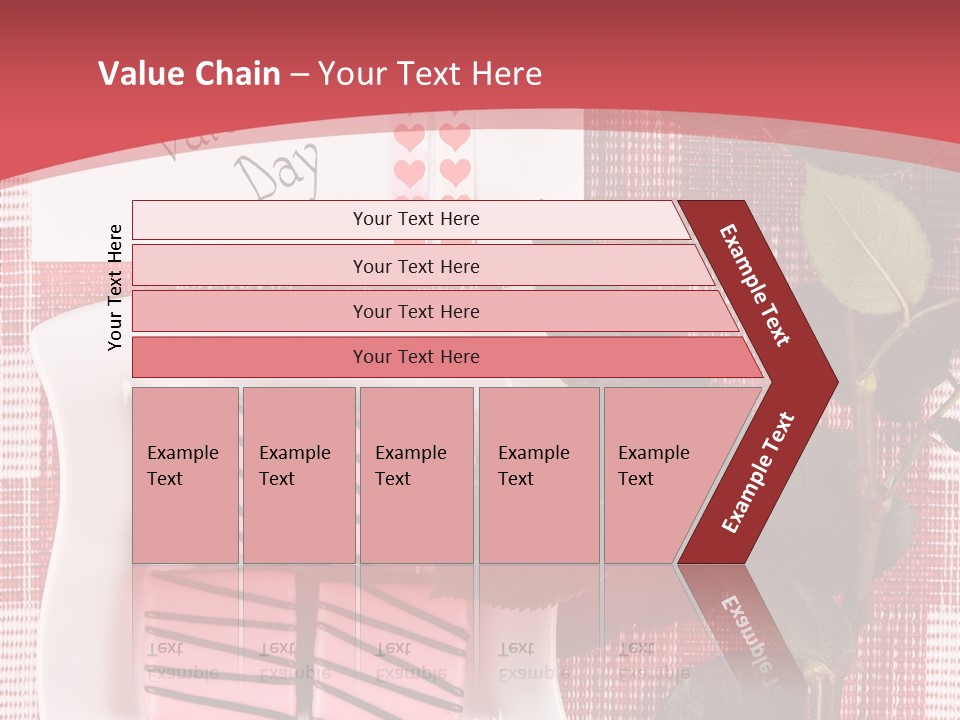 Color Valentine Bow PowerPoint Template