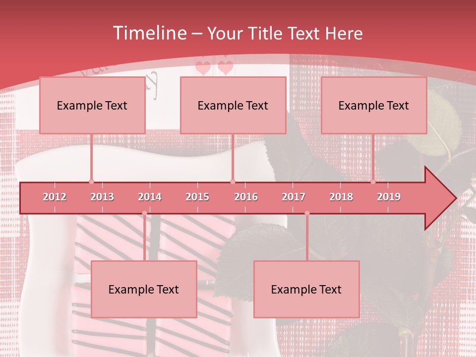 Color Valentine Bow PowerPoint Template