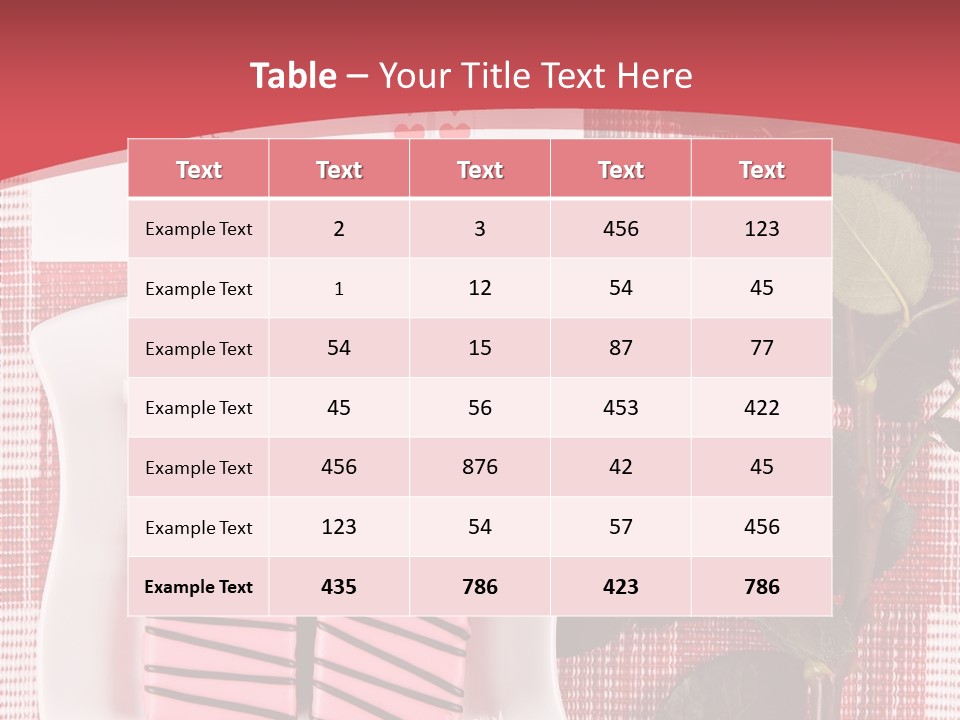 Color Valentine Bow PowerPoint Template