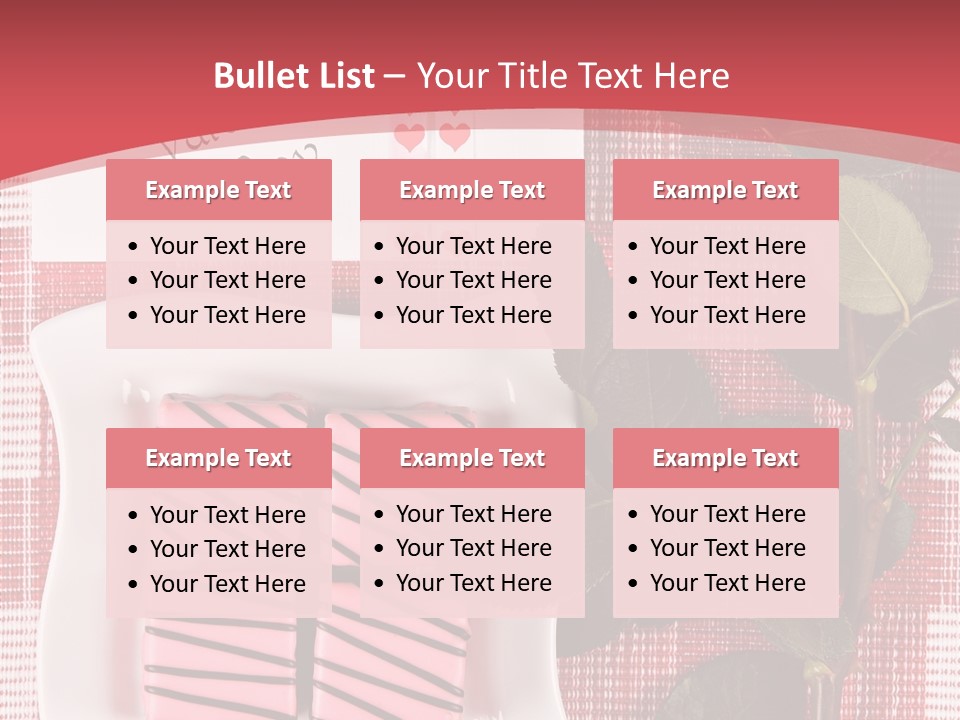 Color Valentine Bow PowerPoint Template