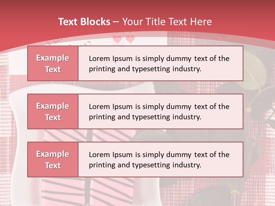 Color Valentine Bow PowerPoint Template